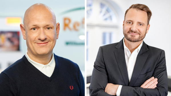 Guido Kühne (li.), Geschäftsführer von Refresco Deutschland, und Oliver Schwegmann, CEO der Berentzen-Gruppe. (Bild: Refresco / Berentzen-Gruppe AG)
